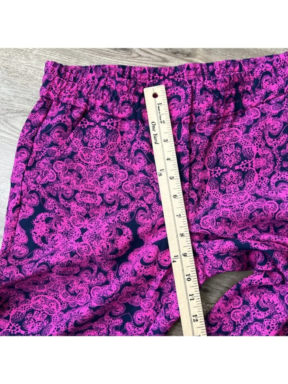 Ann Taylor Paisley Terrace Chiffon Jogger Womens 0 Pink Ankle Cuffed New